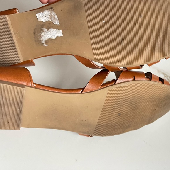 Isaac Mizrahi leather flats sz 10 - Picture 4 of 5